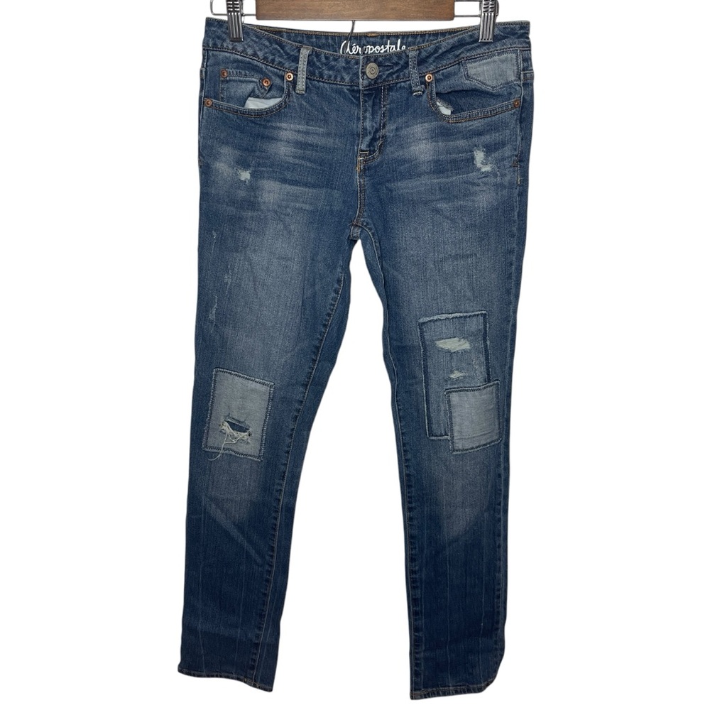 Aeropostale BAYLA patchwork skinny jeans size 6 24